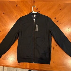 Banana Republic reversible Black Zip-Up Bomber jacket